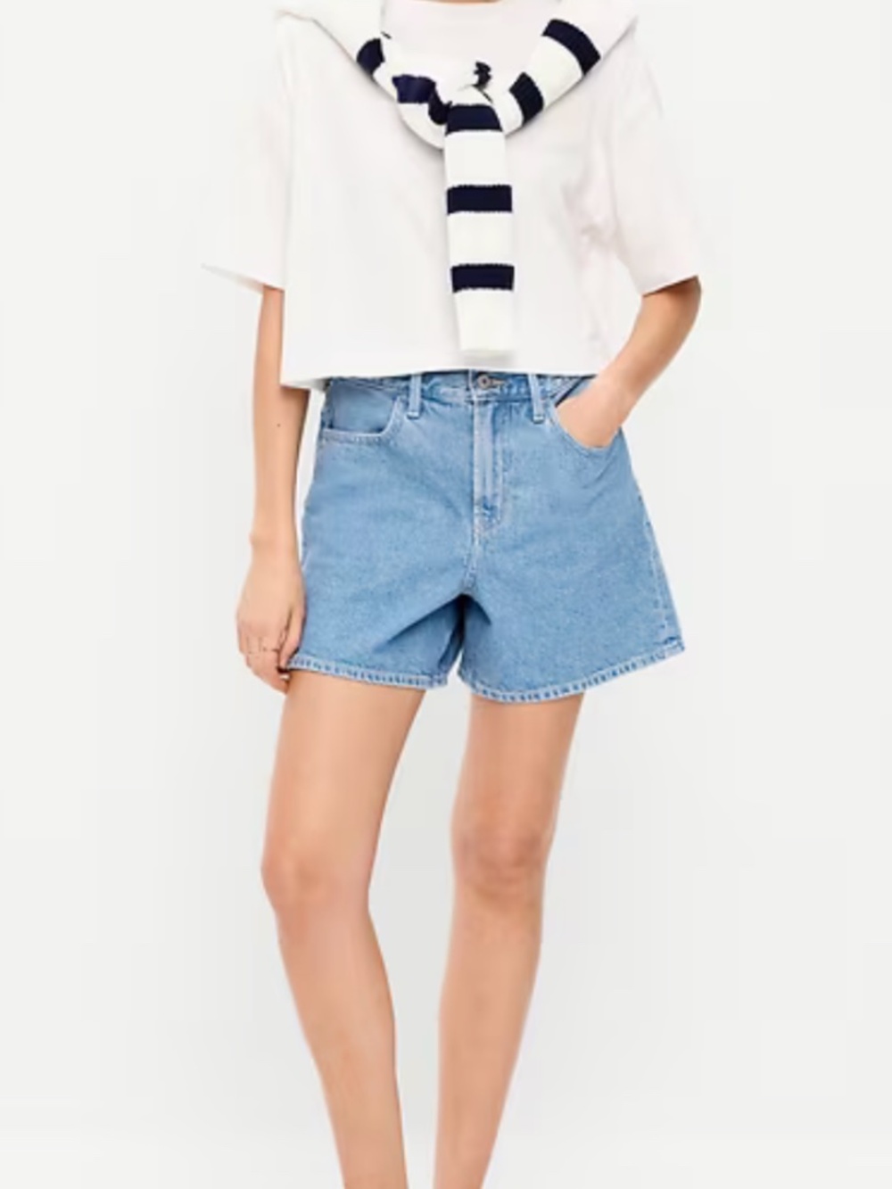 Old Navy High-Waisted Wow Baggy Jean Shorts in Jimi
